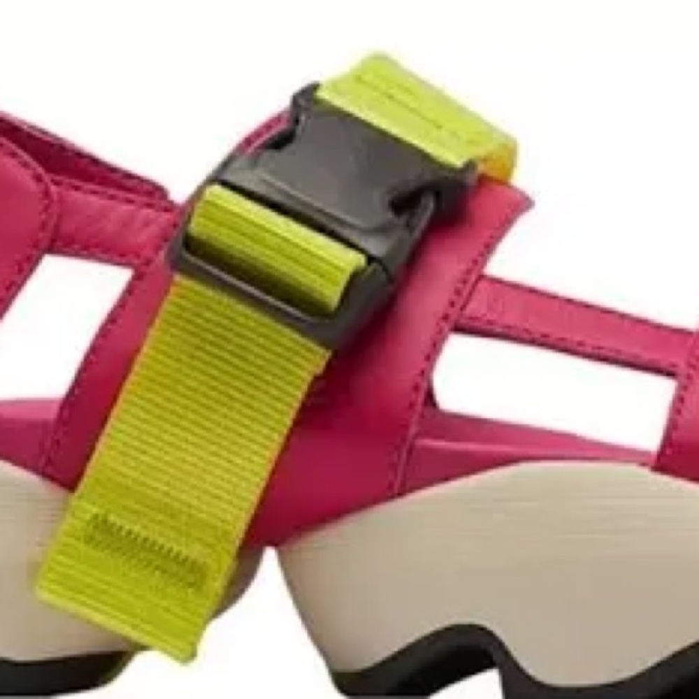 Sorel Kinetic Impact Sling Leather Sandals. Dark pink. Size 8.5 - Picture 5 of 8
